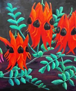 Sturt Desert Pea Plant Art Diamond Paintings