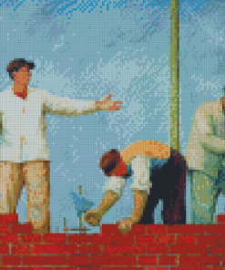 The Brick Workers Diamond Paintings