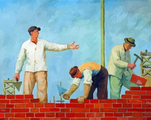 The Brick Workers Diamond Paintings