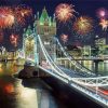 Tower Bridge Fireworks Celebration Diamond Paintings