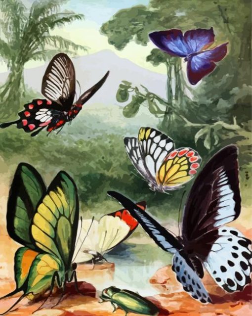 Vintage Butterflies Diamond Paintings