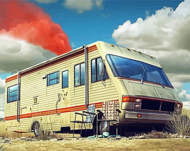 Vintage Motorhome Diamond Paintings