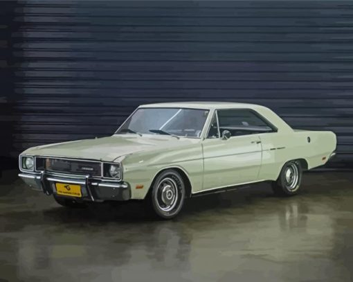 White Dodge Dart Diamond Paintings