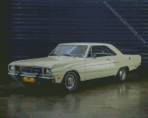 White Dodge Dart Diamond Paintings