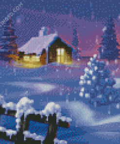 Winter Farm Diamond Paintings