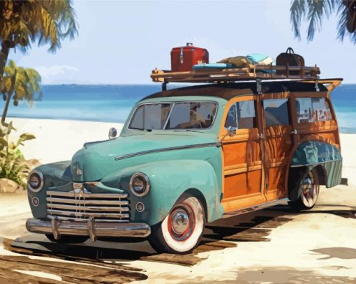 Woodie Beach Diamond Paintings