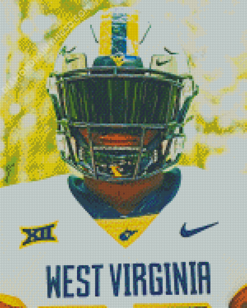 Wvu Football Player Diamond Paintings