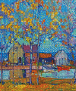 Abstract Fisherman Cottage Diamond Paintings