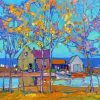 Abstract Fisherman Cottage Diamond Paintings