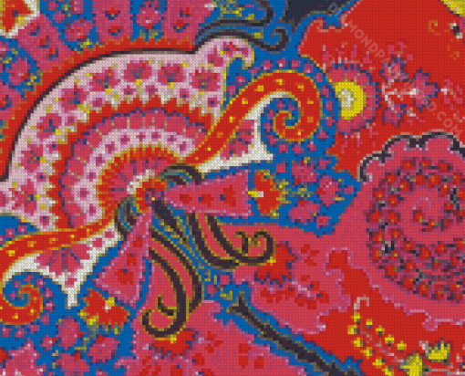 Abstract Paisley Diamond Paintings