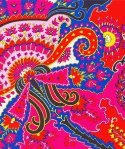 Abstract Paisley Diamond Paintings