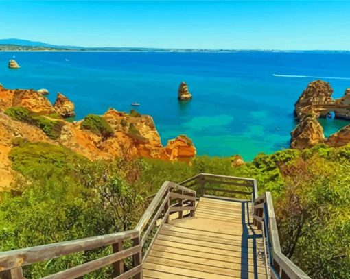 Aesthetic Algarve Beaches Diamond Paintings