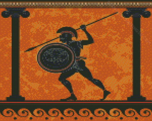 Aesthetic Ancient Warrior Diamond Paintings