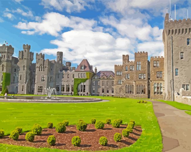 Aesthetic Ashford Castle Ruins Diamond Paintings