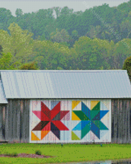 Aesthetic Barn With Quilt Diamond Paintings