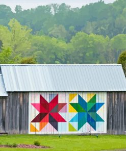 Aesthetic Barn With Quilt Diamond Paintings