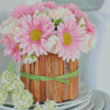 Aesthetic Flowers in Rustic Vase Diamond Paintings