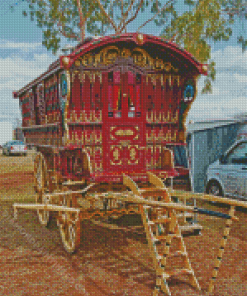 Aesthetic Gypsy Wagon Diamond Paintings