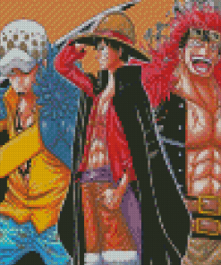 Aesthetic Luffy Law Diamond Paintings