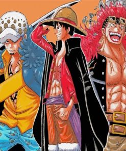 Aesthetic Luffy Law Diamond Paintings