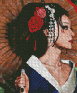 Aesthetic Oriental Lady Diamond Paintings