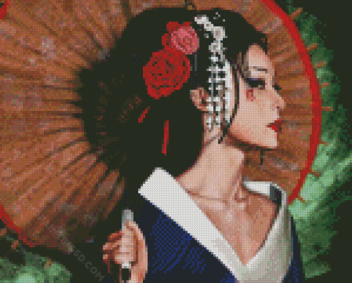 Aesthetic Oriental Lady Diamond Paintings