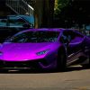 Aesthetic Purple Car Diamond Paintings