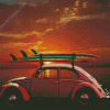 Aesthetic VW Car Sunset Diamond Paintings