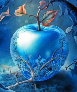 Aesthetic Blue Apple Diamond Paintings