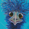 Aesthetic Blue Emu Bird Diamond Paintings