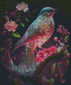 Aesthetic Floral Bird Diamond Paintings