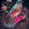 Aesthetic Floral Bird Diamond Paintings