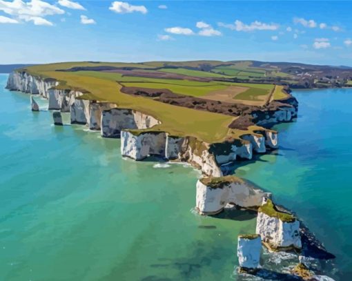 Aesthetic Jurassic Coast Diamond Paintings