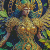 Aesthetic Nature Queen Warrior Diamond Paintings