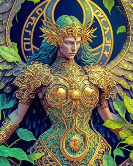 Aesthetic Nature Queen Warrior Diamond Paintings