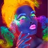 Aesthetic Neon Lady Diamond Paintings