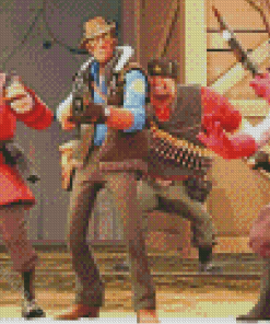 Aesthetic Team Fortress Diamond Paintings