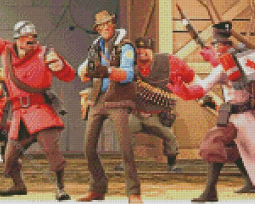 Aesthetic Team Fortress Diamond Paintings