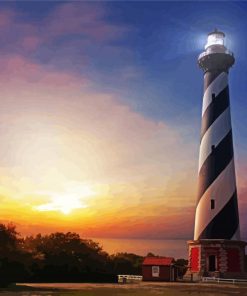 American Ligthhouses Cape Hatteras NC Diamond Paintings