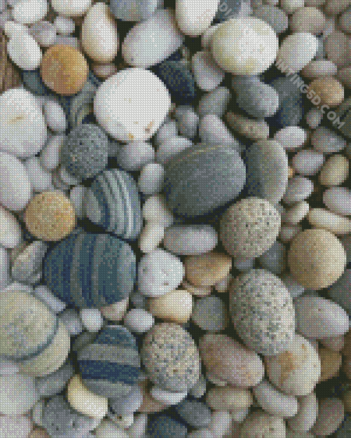 Beach Stones Diamond Paintings