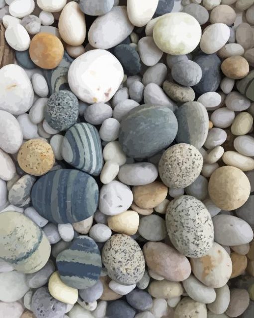 Beach Stones Diamond Paintings