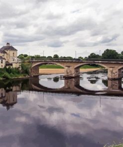 Bridge Over The River Chinon Diamond Paintings