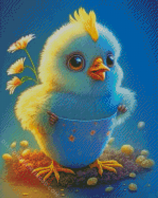 Chick in a Cup Diamond Paintings