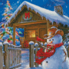 Christmas Cowboy Snowman Diamond Paintings