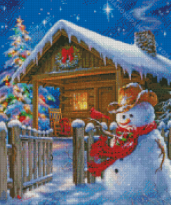 Christmas Cowboy Snowman Diamond Paintings