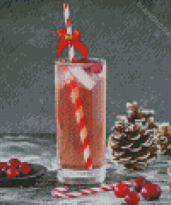 Christmas Cocktail Drink Diamond Paintings