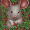 Christmas Mouse Diamond Paintings