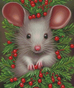 Christmas Mouse Diamond Paintings