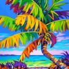 Colorful Tropical Palm Diamond Paintings