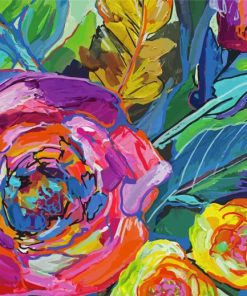 Colorful Flowers Jeanette Vertentes Diamond Paintings